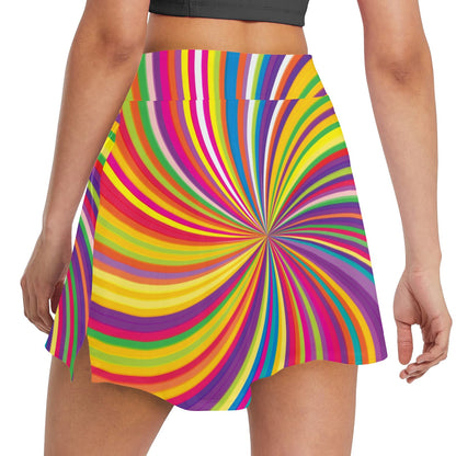 Vortex Print Design LKS301 17" Golf & Pickleball Skort with Pockets