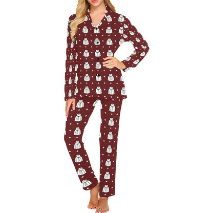Shih Tzu Print Design LKS301 Women's Long Pajama Set
