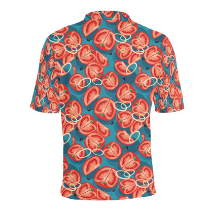 Tomato Print Design LKS301 Men Polo Shirt