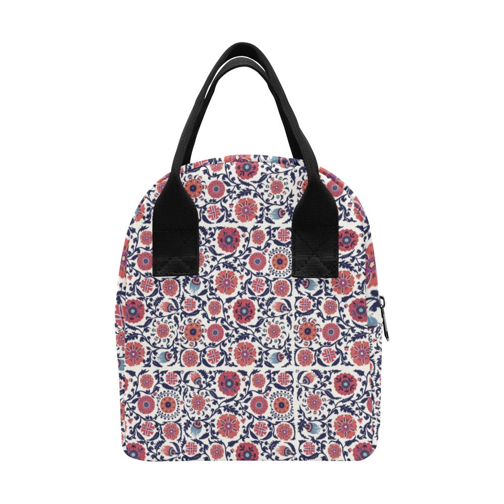 Suzani Print Design LKS304 Insulated Lunch Bag