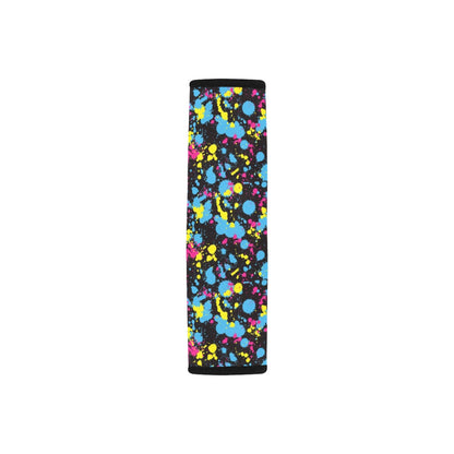 Splatter Colorful Print Design LKS301 Car Seat Belt Cover