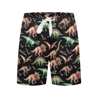 Dinosaur Print Pattern Men's Swim Trunks Beach Shorts