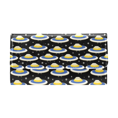 UFO Print Design LKS303 Women's Trifold Wallet