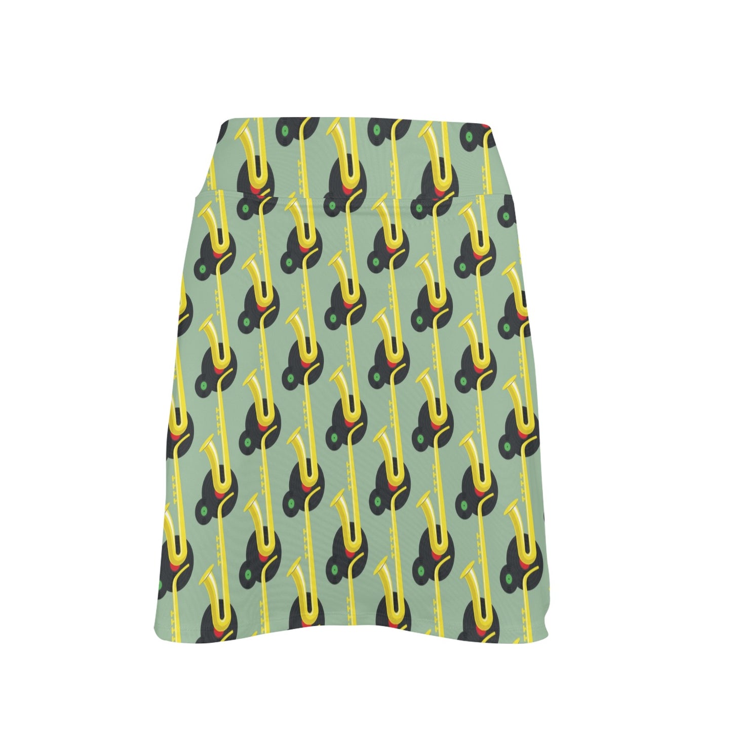 Saxophone Print Design LKS405 17" Golf & Pickleball Skort with Pockets