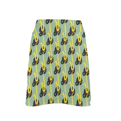 Saxophone Print Design LKS405 17" Golf & Pickleball Skort with Pockets