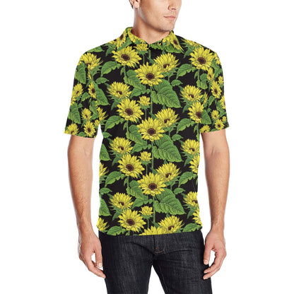 Sunflower Print Design LKS3010 Men Polo Shirt