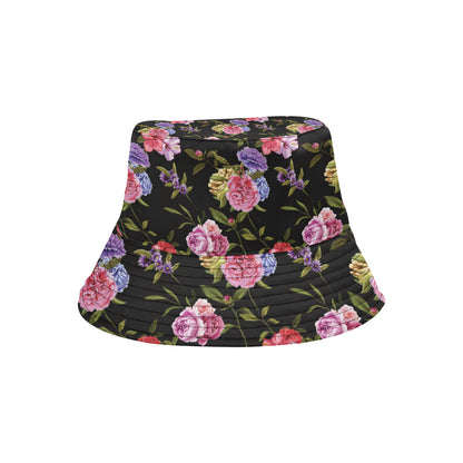 Carnations Pattern Print Design CN05 Unisex Bucket Hat