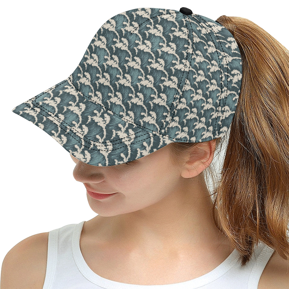 Wave Art Print Snapback Cap