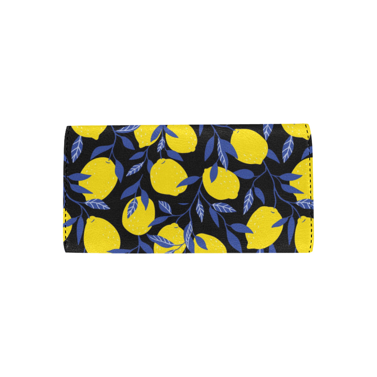 Lemon Pattern Print Design LM01 Women's Trifold Wallet
