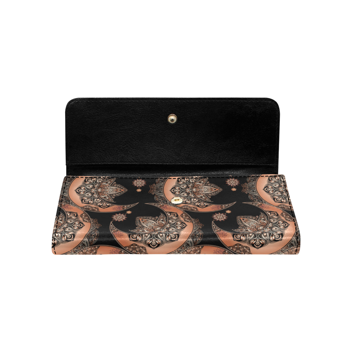 Sun Moon Mandala Women's Trifold Wallet