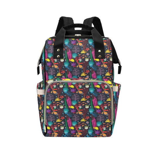 Underwater Cute Print Design LKS303 Diaper Bag Backpack