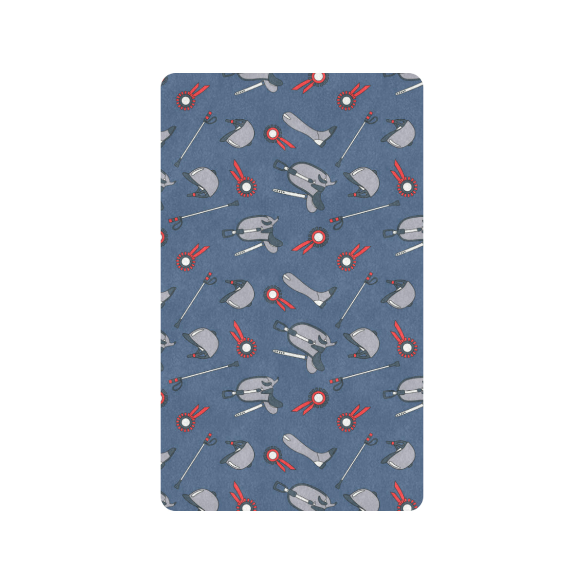 Equestrian Equipment Background Rubber Doormat