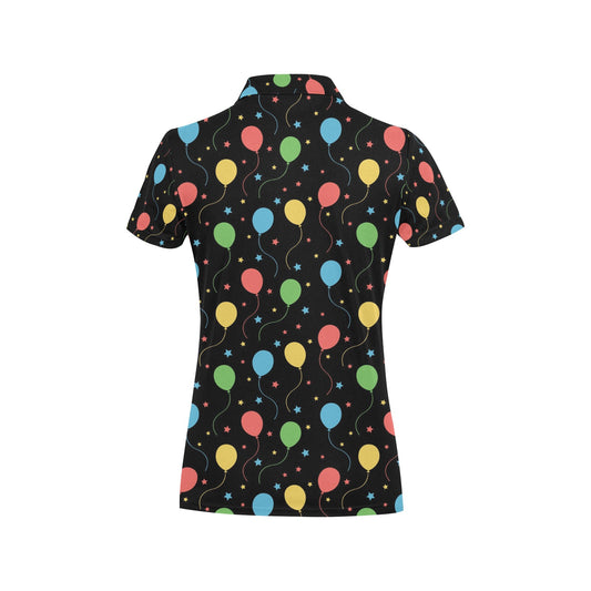 Ballon Colorful Pattern Print Design 04 Women's Polo Shirt