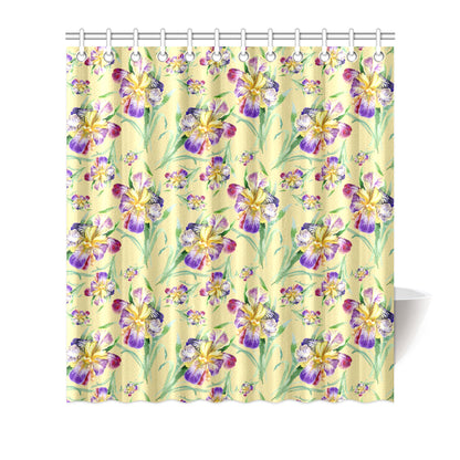 Iris Pattern Print Design IR06 Shower Curtain