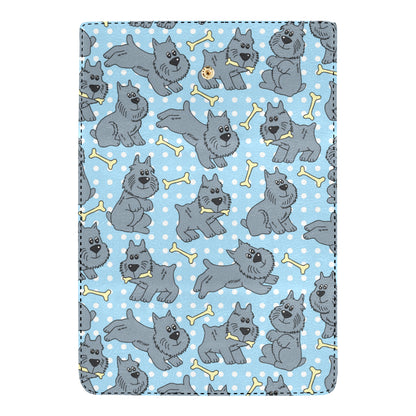 Schnauzers Pattern Print Design A02 Women's Trifold Wallet