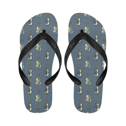 Violin Print Design LKS403 Flip Flops