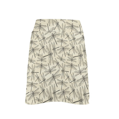 Dragonfly Print Design LKS402 17" Golf & Pickleball Skort with Pockets