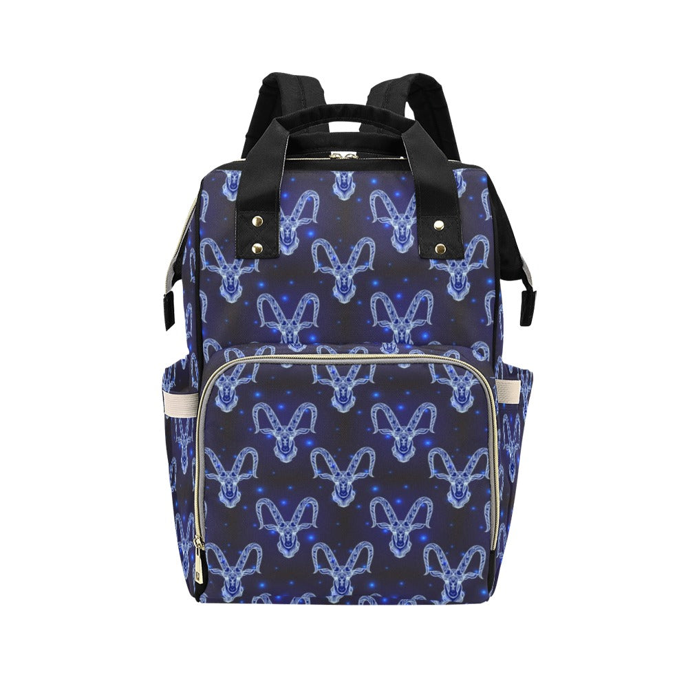 Goat Print Design LKS401 Diaper Bag Backpack