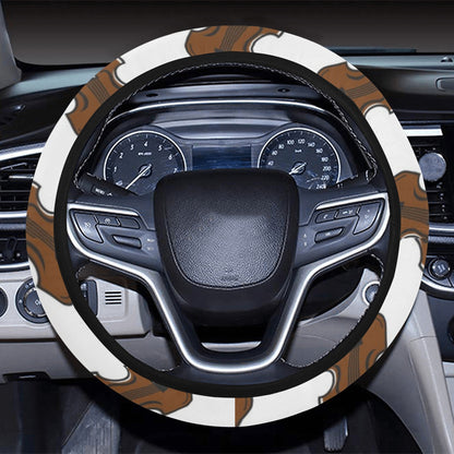 Violin Print Design LKS405 Steering Wheel Cover with Elastic Edge