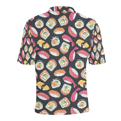 Sushi Print Design LKS306 Men Polo Shirt