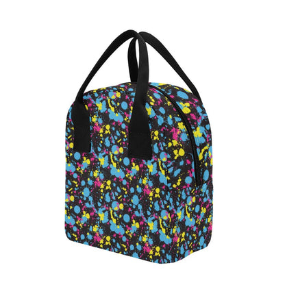 Splatter Colorful Print Design LKS301 Insulated Lunch Bag