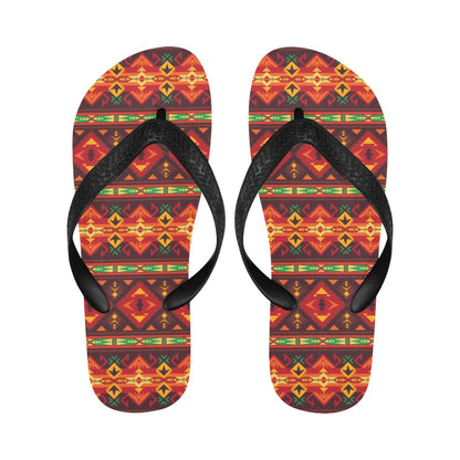 Southwest Pattern Print Design LKS309 Flip Flops