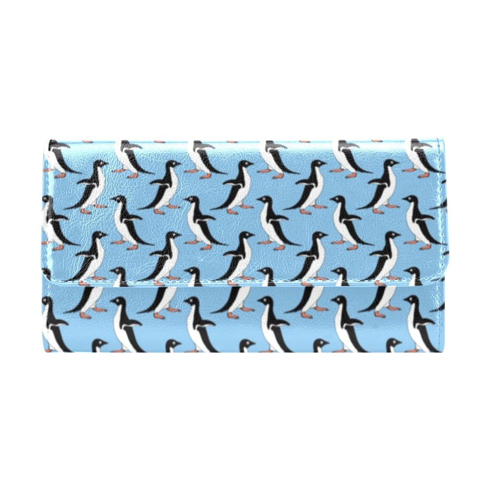 Penguin Dance Pattern Women's Trifold Wallet