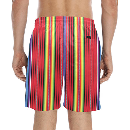 Serape Print Design LKS305 Men's Swim Trunks Beach Shorts