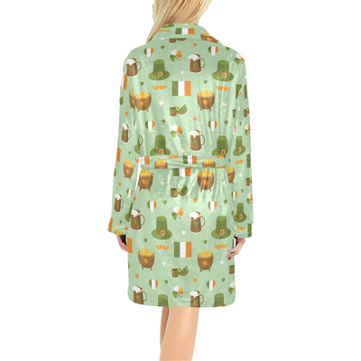 St Patricks Day Print Design LKS302 Women's Fleece Robe