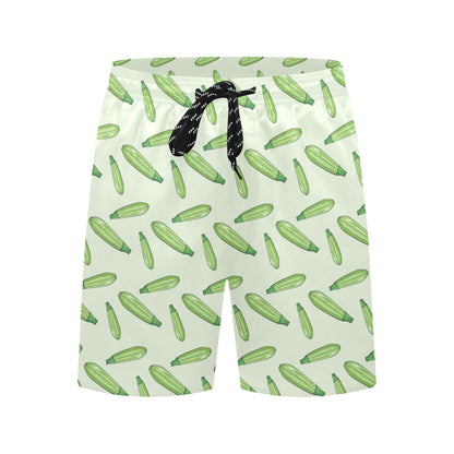 Zucchini Print Design LKS302 Men's Swim Trunks Beach Shorts