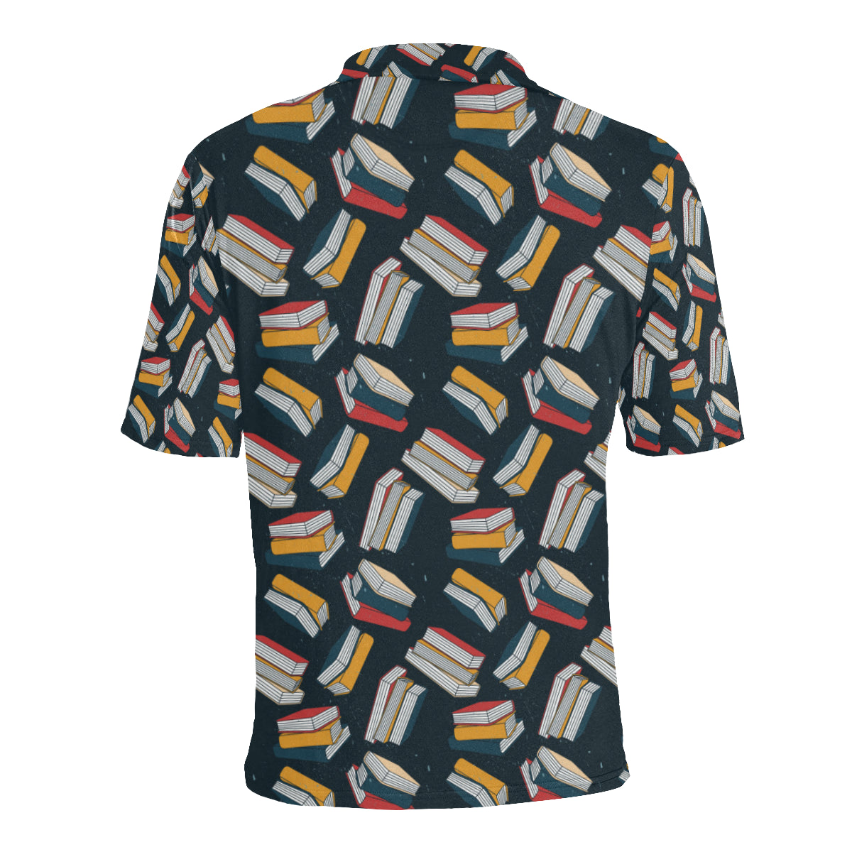 Book Pattern Print Design 07 Men Polo Shirt