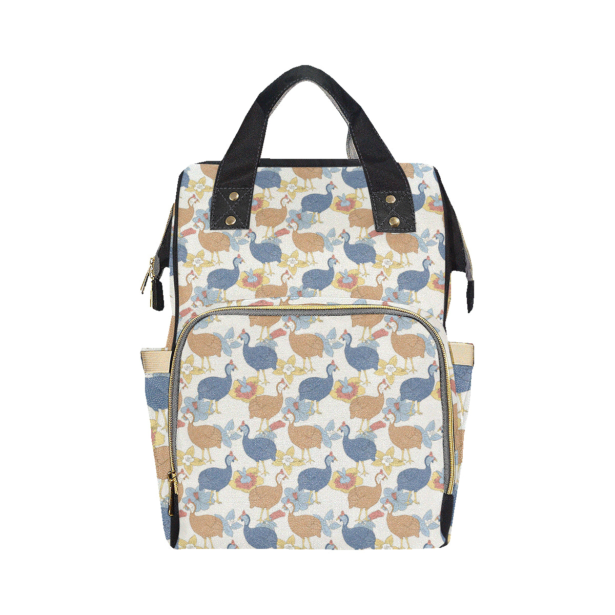 Guinea Fowl Pattern Print Design 01 Diaper Bag Backpack
