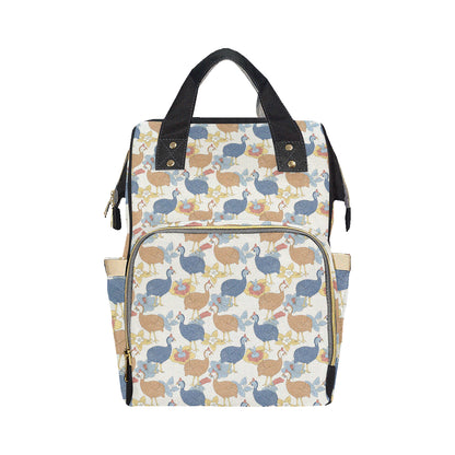 Guinea Fowl Pattern Print Design 01 Diaper Bag Backpack