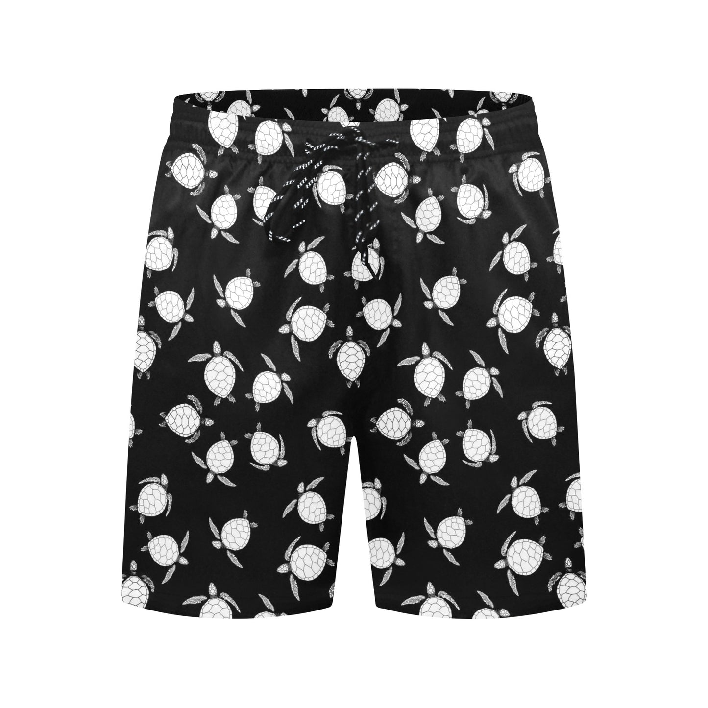 Sea Turtle Print Design LKS303 Men's Swim Trunks Beach Shorts