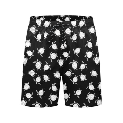 Sea Turtle Print Design LKS303 Men's Swim Trunks Beach Shorts
