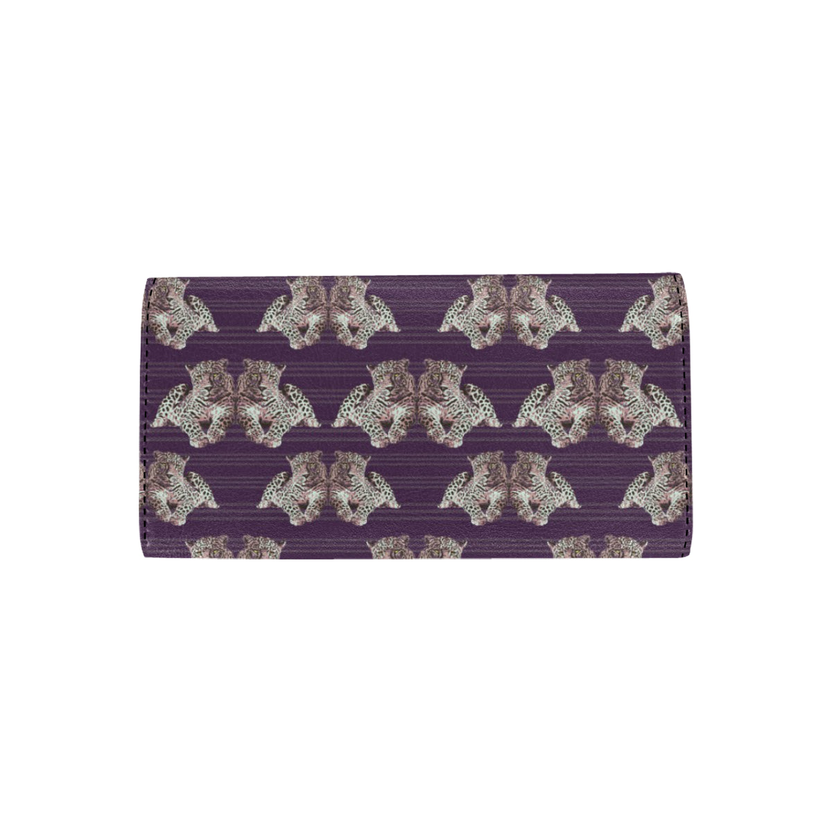 Leopard Pattern Print Design 01 Women's Trifold Wallet