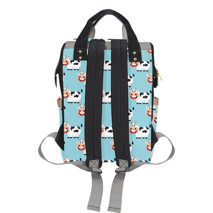 Cattle Cute Pattern Print Design 01 Diaper Bag Backpack