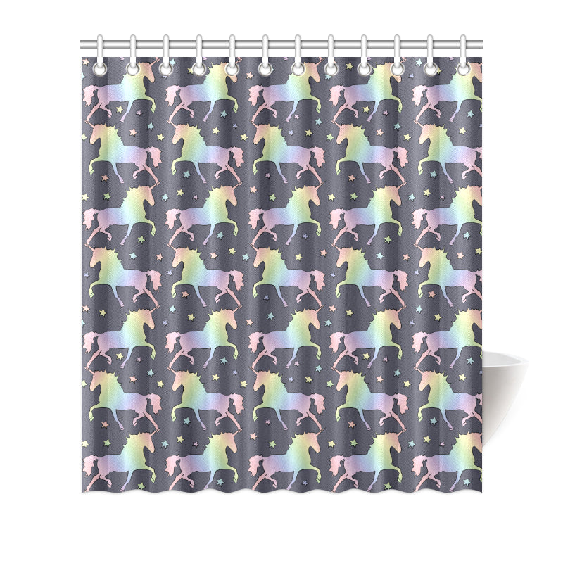 Rainbow Pattern Print Design A05 Shower Curtain