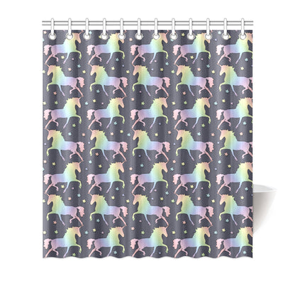 Rainbow Pattern Print Design A05 Shower Curtain