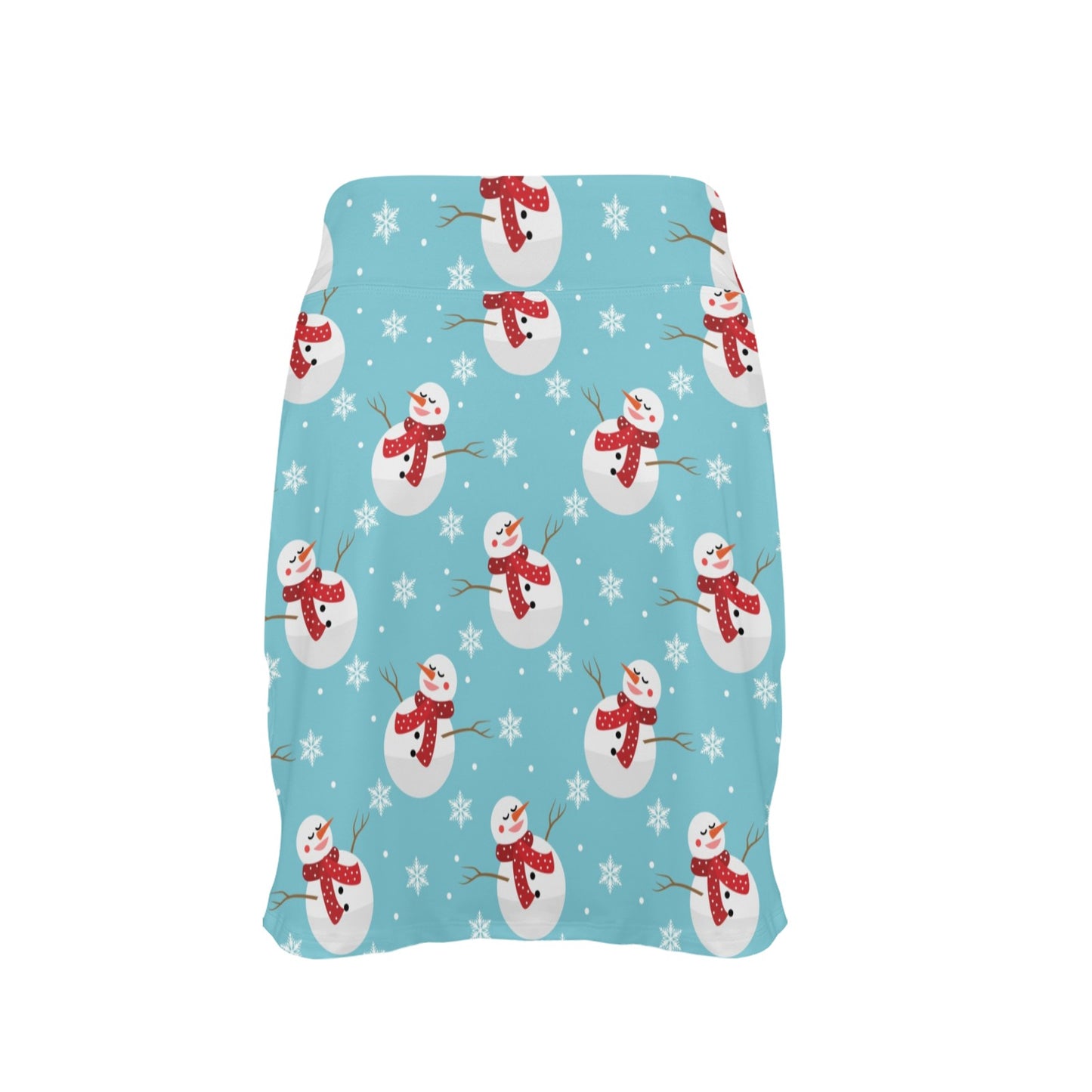 Snowman Print Design LKS304 17" Golf & Pickleball Skort with Pockets