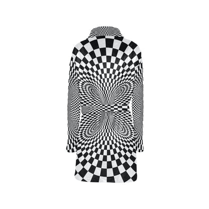 Optical illusion Projection Torus Women's Fleece Robe