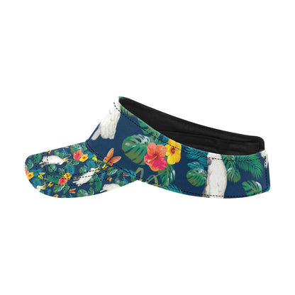 Cockatoo Tropical Pattern Print Design 02 Unisex Sun Visor