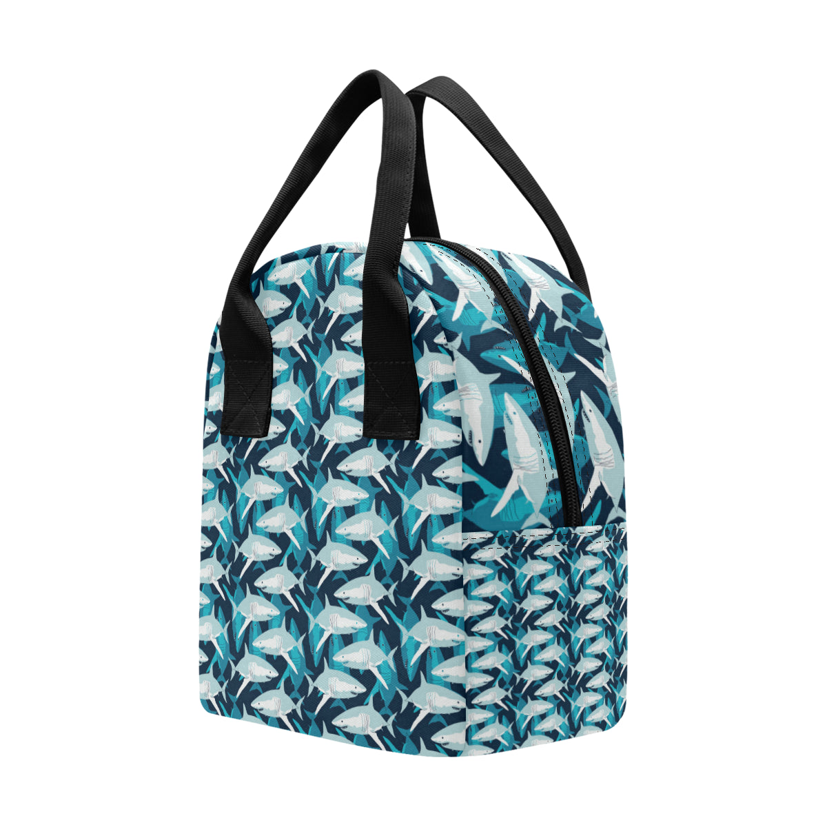 Shark Design Print Insulated Lunch Bag