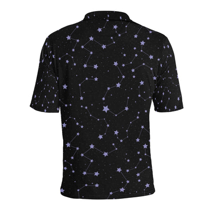 Star Print Design LKS303 Men Polo Shirt