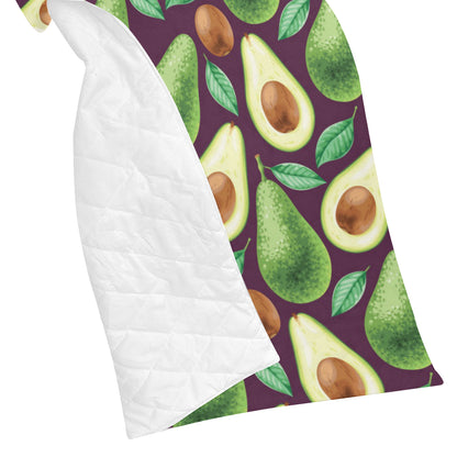 Avocado Pattern Print Design AC08 Premium Quilt