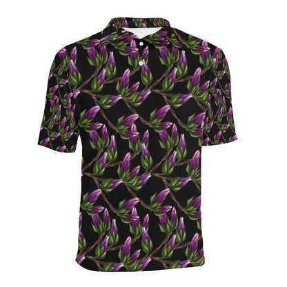 Magnolia Pattern Print Design MAG010 Men Polo Shirt