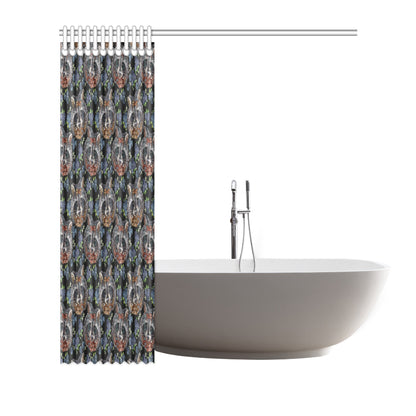 Raccoon Pattern Print Design A03 Shower Curtain