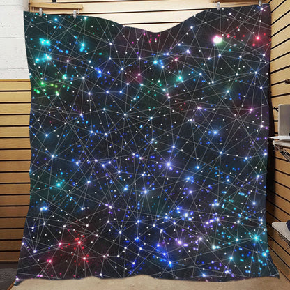 Cosmic Pattern Print Design 01 Premium Quilt