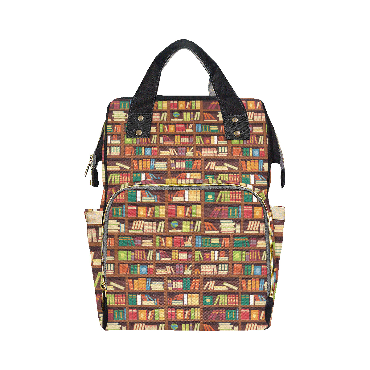 Book Pattern Print Design 06 Diaper Bag Backpack