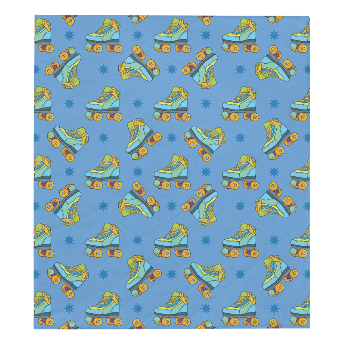 Roller skate Pattern Print Design A04 Premium Quilt